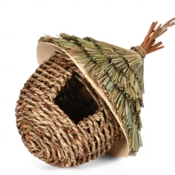 Hummingbird House Charming Decorative Hummingbird House Creative Birdhouse Hanging Straw Nest