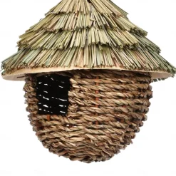 Hummingbird House Charming Decorative Hummingbird House Creative Birdhouse Hanging Straw Nest