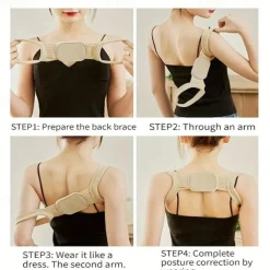 Hunchback Correction Belt, Back Sitting Posture Correction Belt, Shape Correction Device, Adjustable For Adult Students To Prevent Hunchback
