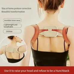 Hunchback Correction Belt, Back Sitting Posture Correction Belt, Shape Correction Device, Adjustable For Adult Students To Prevent Hunchback