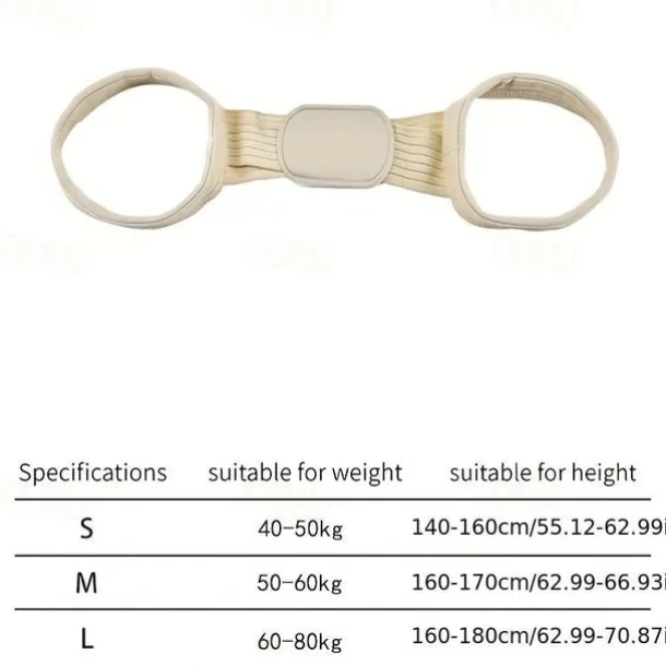 Hunchback Correction Belt, Back Sitting Posture Correction Belt, Shape Correction Device, Adjustable For Adult Students To Prevent Hunchback