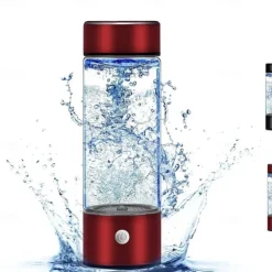 Hydrogen Water Bottle 3 Mins Hydrogen Water Bottle Generator Portable SPE PEM Technology Water Ionizer Gift for Love Suitable for Travel Exercise Home Black Lid