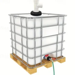 IBC Ton Drum Accessories, Ton Drum Plastic Lid 165mm with Filter Mesh, Ton Drum Top Lid, Ton Drum Filter