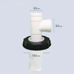 IBC Ton Drum Accessories, Ton Drum Plastic Lid 165mm with Filter Mesh, Ton Drum Top Lid, Ton Drum Filter