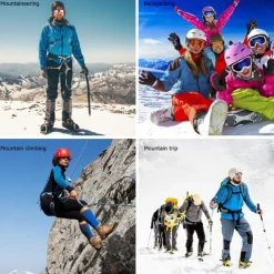 Ice & Snow Grips Cleat Over Shoe/Boot Traction Cleat Rubber Spikes Anti Slip 10 Steel Studs Crampons Slip-on Stretch Footwear