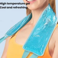 Ice Pack for Neck Pain Relief, Summer Cooling, Neck Ice Pack Wrap for Cervical Pain Relief, Office Pressure, Sports Injuries, Swelling
