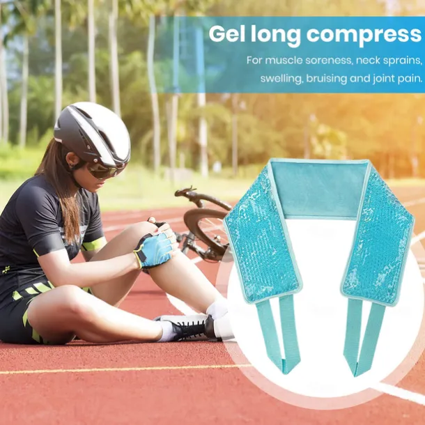 Ice Pack for Neck Pain Relief, Summer Cooling, Neck Ice Pack Wrap for Cervical Pain Relief, Office Pressure, Sports Injuries, Swelling