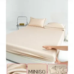 Ice Silk Bed Sheet One-piece Comfortable Summer Cool Bed Cover Mattress Cover Dust Cover Protection