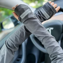 Ice Sleeves Men's Sun Protection Sleeves Summer Outdoor Anti-ultraviolet Loose Sleeves Driving Arm Sleeves