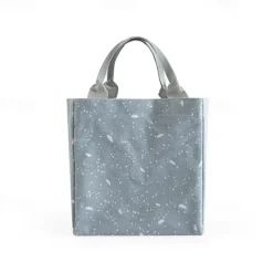 Imitation Hemp Insulated Lunch Bag – Portable Handheld Food Carrier for Students, Fresh-Keeping Picnic Tote