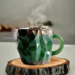 Imitation Mineral Crystal Coffee Mugs 2025 Colorful Resin Crystal - Elegant Christmas Gift for Home & Office, Ideal for Christmas