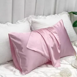 Imitation Silk Solid Color Pillowcase Envelope Pillowcase