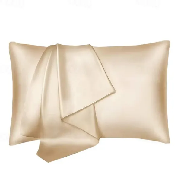 Imitation Silk Solid Color Pillowcase Envelope Pillowcase