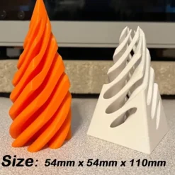 Impossible Pyramid Passthrough Sculpture, Pass Through Pyramid Fidget Toy, 3D Printed Spiral Cone Toy, Mini Vortex Thread Illusion, Pyramid Passthrough Sculpture, Desktop Deco Souvenir Gift