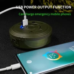 2-in-1 Camping Light LED Reel String Lights Outdoor Camping Lamp Recyclable LED Atmosphere Light for Garden Tent Room Decor