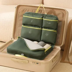 7-in-1 Clothing Organizer Set, Foldable Travel Storage Bags, Hanging Luggage Organizer, Underwear Dividers for Efficient Packing