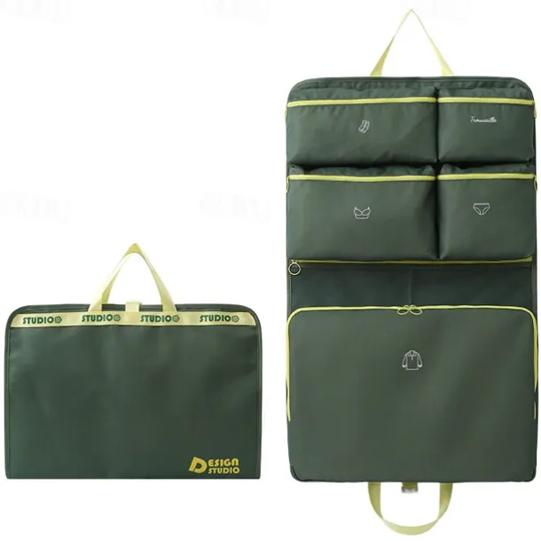 7-in-1 Clothing Organizer Set, Foldable Travel Storage Bags, Hanging Luggage Organizer, Underwear Dividers for Efficient Packing