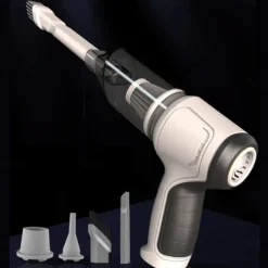 3-in-1 Handheld Vacuum Cleaner Battery, Wireless Mini Handheld Vacuum Cleaner, Portable Car Vacuum Cleaner Wet and Dry with Washable Filter, Powerful Handheld Vacuum Cleaner for Car, Office