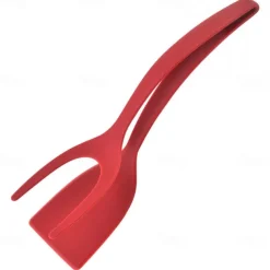 2-in-1 Multifunctional Kitchen Accessories Kitchen Gadget Sets Omelette Spatula Kitchen Silicone Spatula for Toast Pancake Egg Flip Tongs Cocina Kitchen Cooking Accessories