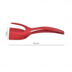 2-in-1 Multifunctional Kitchen Accessories Kitchen Gadget Sets Omelette Spatula Kitchen Silicone Spatula for Toast Pancake Egg Flip Tongs Cocina Kitchen Cooking Accessories