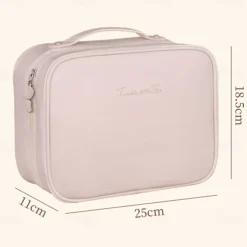 3-in-1 Multifunctional PU Cosmetic Bag, Large Capacity and Premium Portable Makeup Brush Organizer, Travel Makeup Case, Mother's Day Gift for Wome