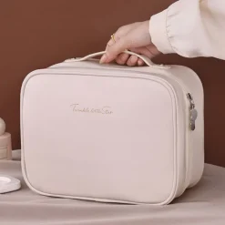 3-in-1 Multifunctional PU Cosmetic Bag, Large Capacity and Premium Portable Makeup Brush Organizer, Travel Makeup Case, Mother's Day Gift for Wome