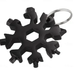 18-in-1 Snowflake Multi Tool Xmas Stainless Steel Snowflake Bottle Opener/Flat Cross Screwdriver Kit/Wrench Durable and Portable to Take Great Christmas gift
