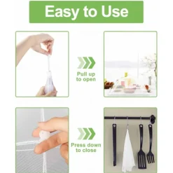 17inch 40 inch Large Food Cover, Mesh Food Tent, White Nylon Covers, Pop-Up Umbrella Screen Tents, Patio Net for Outdoor Camping Picnics Parties BBQ Collapsible and Reusable