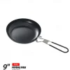 9-Inch Folding Camping Frying Pan - Non-Stick Aluminum Cookware for Outdoor Cooking - Lightweight, Compact & Easy to Clean