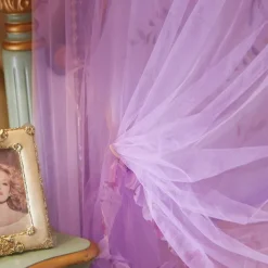 79inch Mosquito Net for Bed with Stainless Steel Bracket Increase Space Gorgeous Mosquito Net Tent Heightening Enlarge Encryption Dustproof