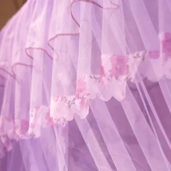 79inch Mosquito Net for Bed with Stainless Steel Bracket Increase Space Gorgeous Mosquito Net Tent Heightening Enlarge Encryption Dustproof