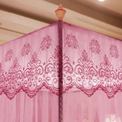 79inch Mosquito Net for Bed with Stainless Steel Bracket Increase Space Gorgeous Mosquito Net Tent Heightening Enlarge Encryption Dustproof Mosquito Nets Mosquito Net