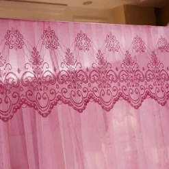 79inch Mosquito Net for Bed with Stainless Steel Bracket Increase Space Gorgeous Mosquito Net Tent Heightening Enlarge Encryption Dustproof Mosquito Nets Mosquito Net