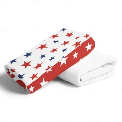 Independence Day Flag Beach Towel 100% Micro Fiber Oversized Soft and Quick-drying Bathroom Towel Super Absorbent Towel Lightweight Travel Towel Suitable for Outdoor Hiking Backpacking