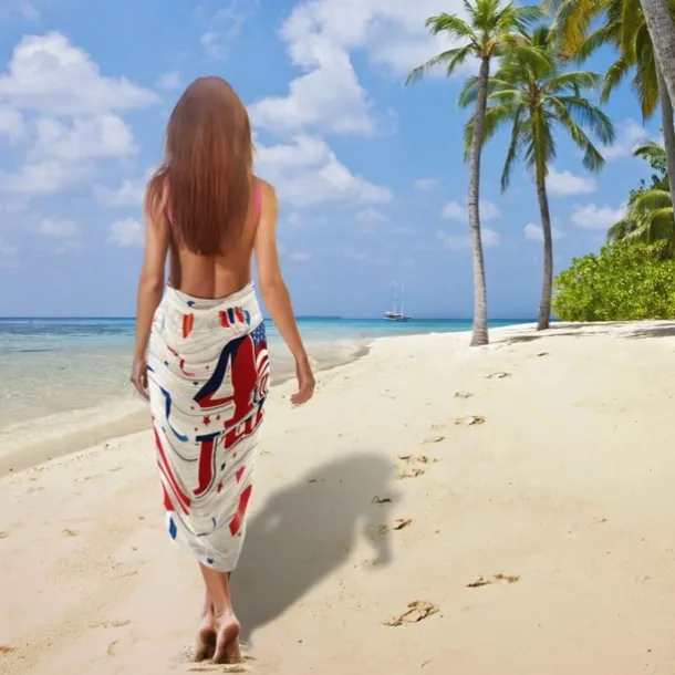 Independence Day Flag Beach Towel 100% Micro Fiber Oversized Soft and Quick-drying Bathroom Towel Super Absorbent Towel Lightweight Travel Towel Suitable for Outdoor Hiking Backpacking