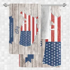 Independence Day Flag Beach Towel 100% Micro Fiber Oversized Soft and Quick-drying Bathroom Towel Super Absorbent Towel Lightweight Travel Towel Suitable for Outdoor Hiking Backpacking