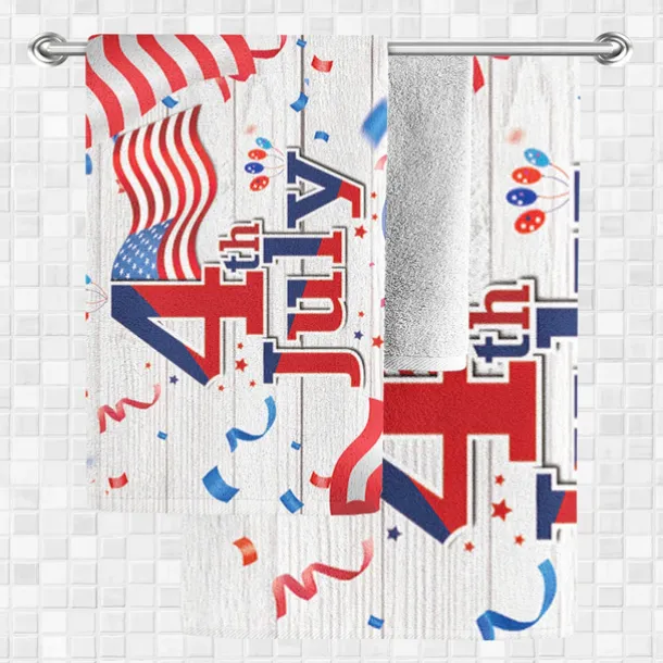 Independence Day Flag Beach Towel 100% Micro Fiber Oversized Soft and Quick-drying Bathroom Towel Super Absorbent Towel Lightweight Travel Towel Suitable for Outdoor Hiking Backpacking
