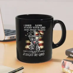 Independence Day Mug - Patriotic 4th of July Coffee Cup American Red White Blue USA Flag Design Perfect for Celebrating American