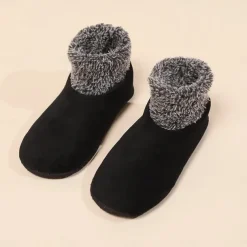 Indoor Non-Slip Thermal Socks Indoor Ladies Floor Socks Women Winter Fuzzy Socks Non-Falling Thickening Socks for Yoga Pilates Dance