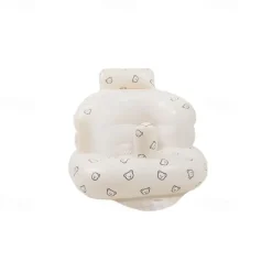 Infant Bath Chair, Inflatable Seat, Low Seat, Low Center of Gravity, Full Protection, Back Support, Convenient Seating, Dining Chair, Bathing Assist, Multi-Purpose Baby Sofa, Folding Air Seat