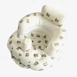 Infant Bath Chair, Inflatable Seat, Low Seat, Low Center of Gravity, Full Protection, Back Support, Convenient Seating, Dining Chair, Bathing Assist, Multi-Purpose Baby Sofa, Folding Air Seat