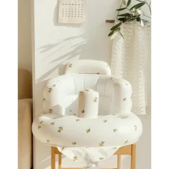 Infant Bath Chair, Inflatable Seat, Low Seat, Low Center of Gravity, Full Protection, Back Support, Convenient Seating, Dining Chair, Bathing Assist, Multi-Purpose Baby Sofa, Folding Air Seat
