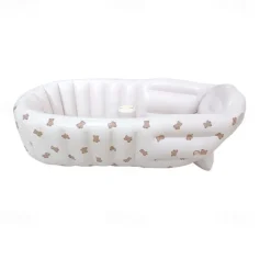 Infant Bath Chair, Inflatable Seat, Low Seat, Low Center of Gravity, Full Protection, Back Support, Convenient Seating, Dining Chair, Bathing Assist, Multi-Purpose Baby Sofa, Folding Air Seat