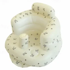 Infant Bath Chair, Inflatable Seat, Low Seat, Low Center of Gravity, Full Protection, Back Support, Convenient Seating, Dining Chair, Bathing Assist, Multi-Purpose Baby Sofa, Folding Air Seat