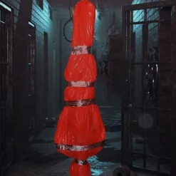 Inflatable Bloody Corpse Bag Halloween Decorations Outdoor Clearance, Scary Halloween Kills Body Decorations Indoor, Realistic Murder Scene Halloween Room Decor