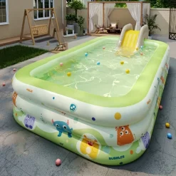 Inflatable Home Ocean Ball Pool, PVC Material, Multiple Components Included, No Electricity Required, for Yard, Indoor, Festival Gift