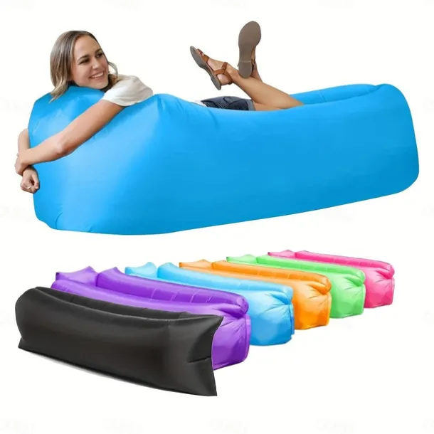 Inflatable Lounger, Portable,Waterproof For Backyard Lakeside Beach Traveling Camping Picnics & Music Festivals Camping, Lazy Inflatable Sofa