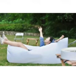 Inflatable Lounger, Portable,Waterproof For Backyard Lakeside Beach Traveling Camping Picnics & Music Festivals Camping, Lazy Inflatable Sofa