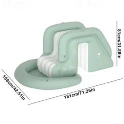 Inflatable Swimming Pool, Family Swimming Pool, Kids Pools with Sunshade for Indoor, Outdoor, Garden, Backyard