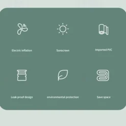 Inflatable Swimming Pool, Family Swimming Pool, Kids Pools with Sunshade for Indoor, Outdoor, Garden, Backyard